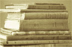 Photograph of a selection of registers dated 1840 to 1945. 